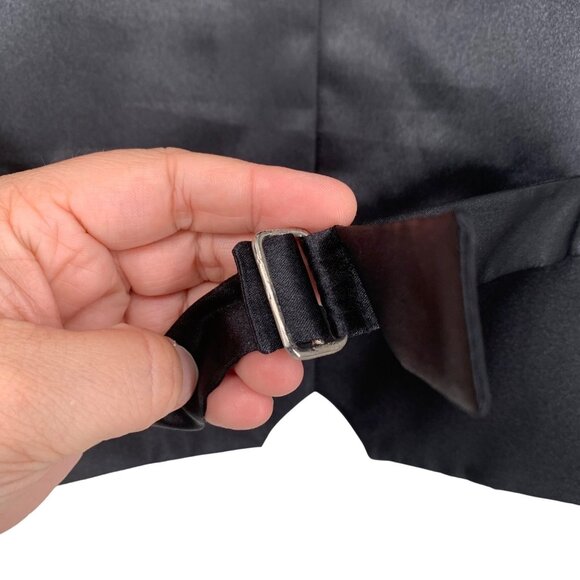 Frontier Classics Mens XL Red Paisley Vest Button Front Adjustable Back Formal - Picture 11 of 14